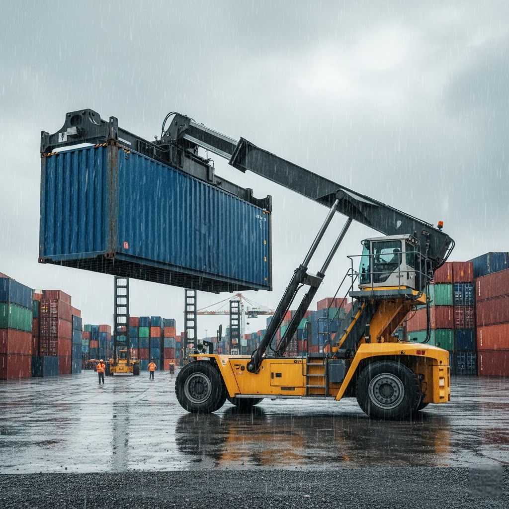 reach stacker forklift